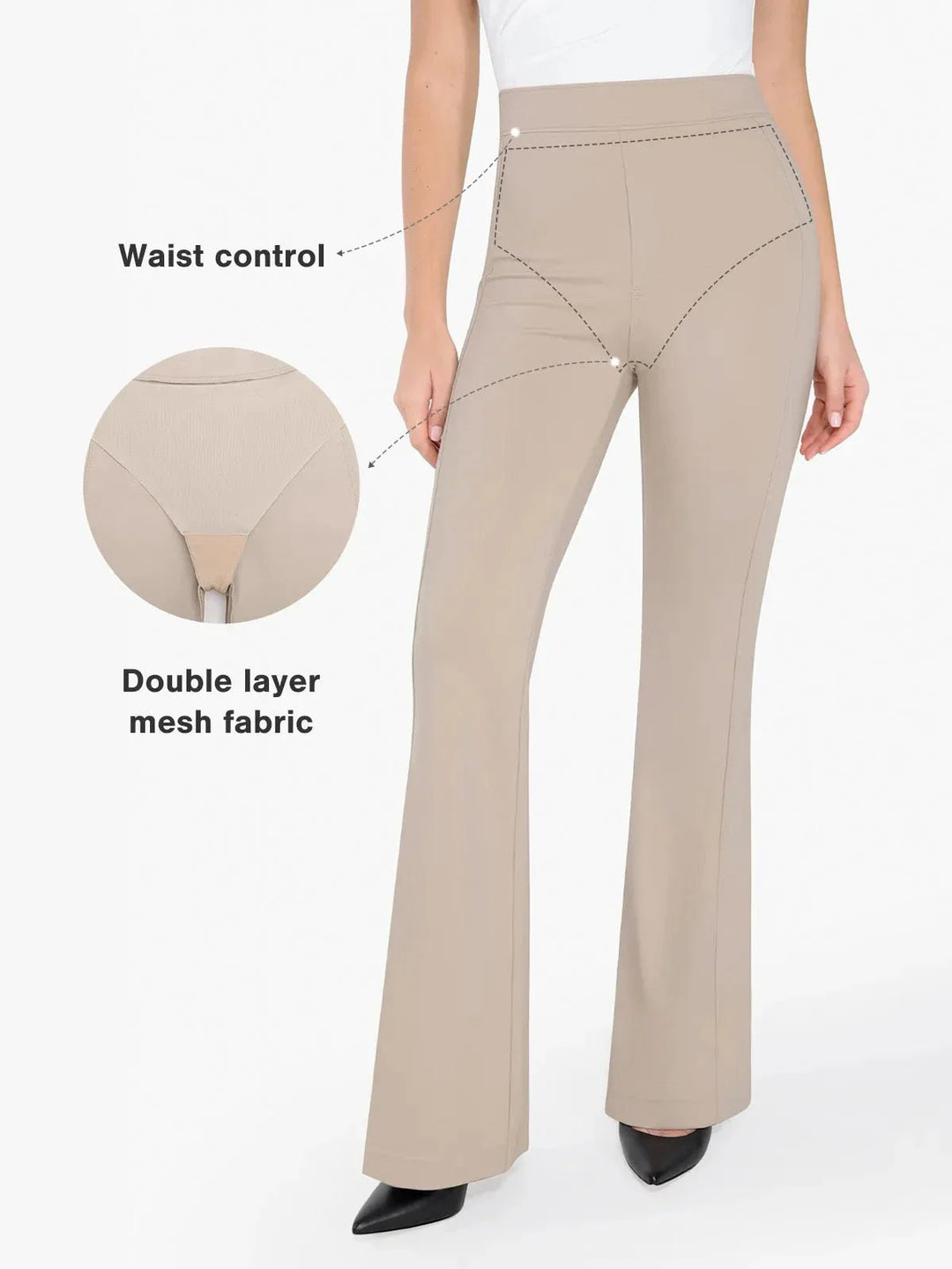 Shapewear Freedom Tummy Control Flare-Leg Ponte Pants - Modefluss