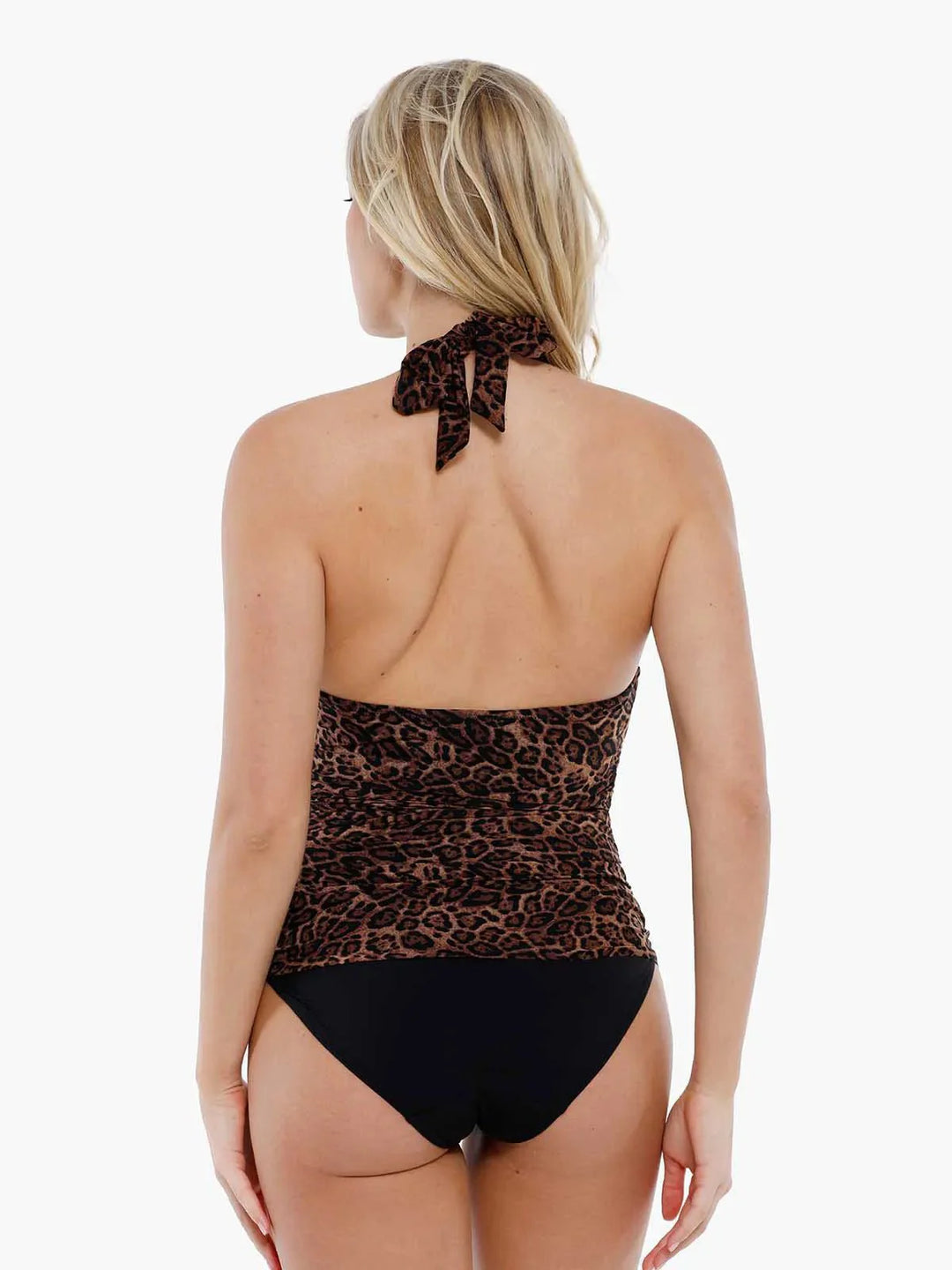Shapewear Halter Tummy Control Swimsuit And Cover-Up Set - Modefluss