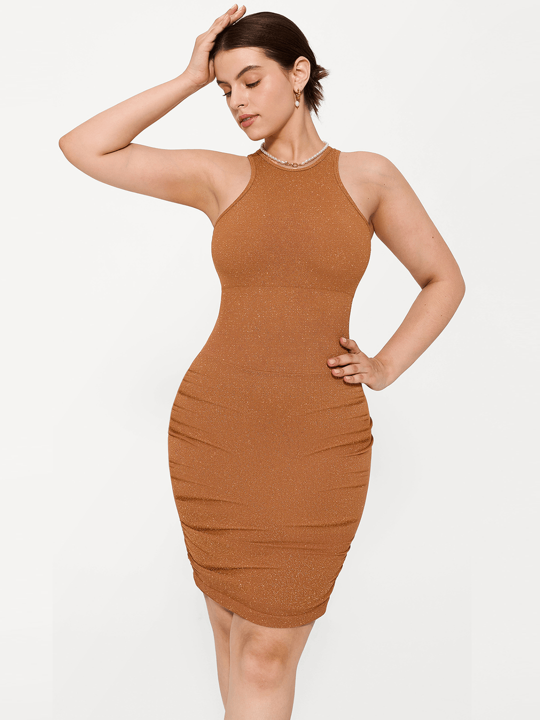Shapewear Metallic Sculpting Dress - Modefluss