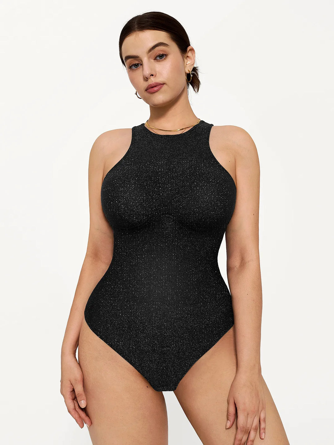 Shapewear Metallic Seamless Tummy-Control Bodysuit - Modefluss