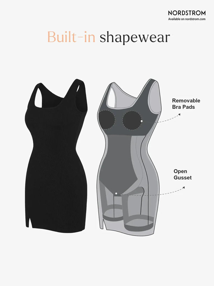 Shapewear Modal Sculpting Mini Tank Dress - Modefluss