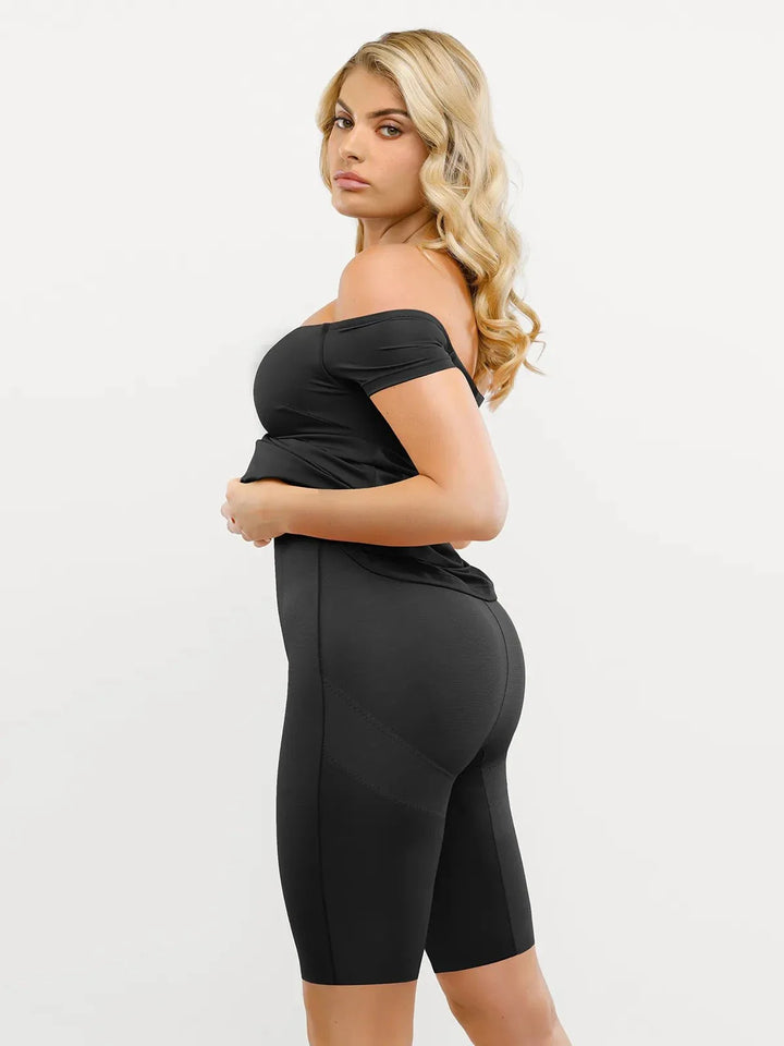 Shapewear Off-Shoulder Tummy Control Smoothing Maxi Dress - Modefluss