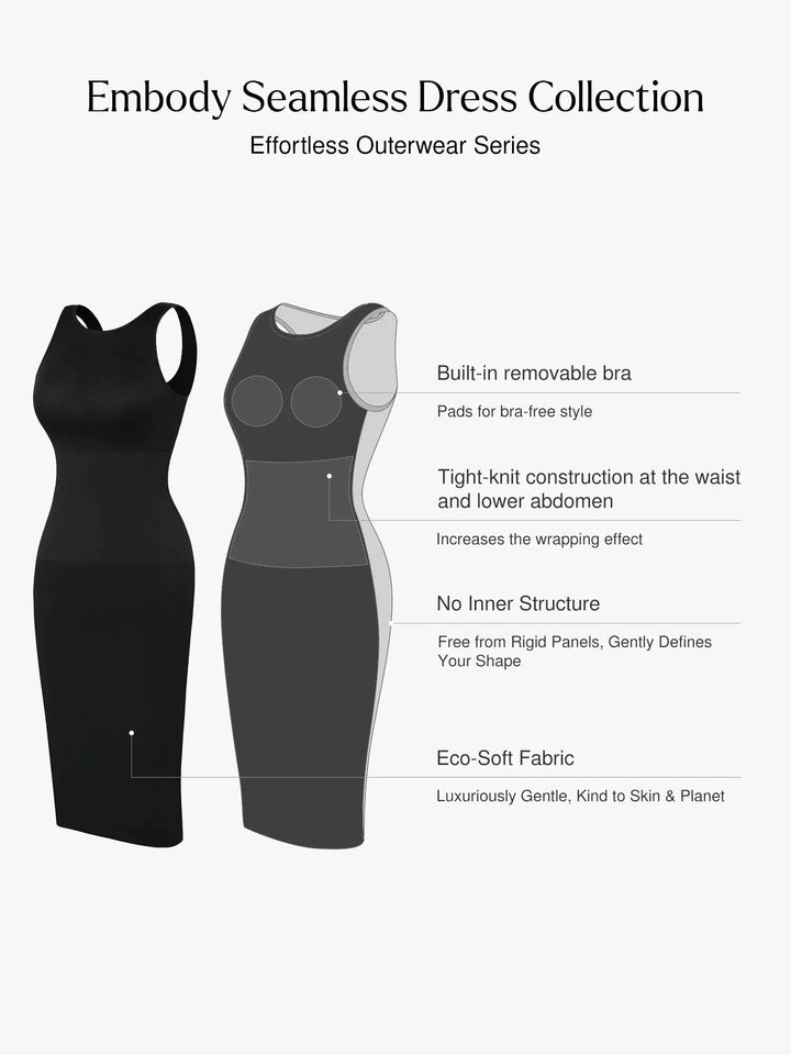 Shapewear Large U-Back Snatched Seamless Dress - Modefluss