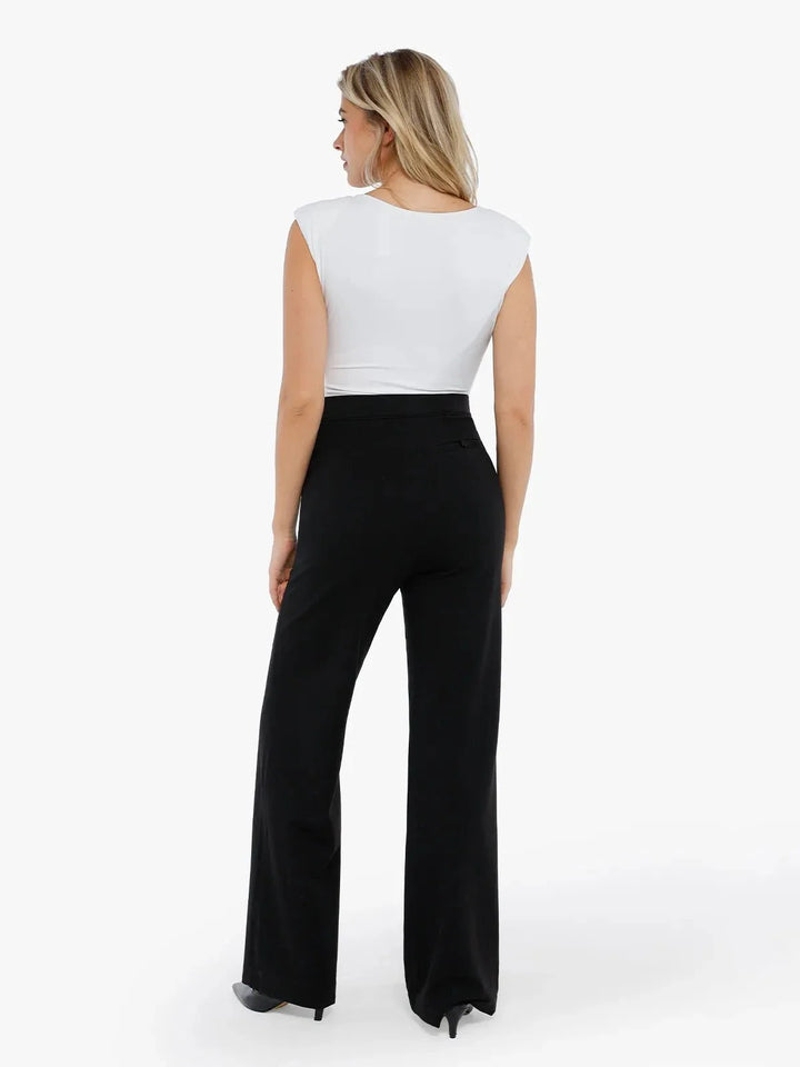 Day To Night Set Solid Sculpting Bodysuit Built-in Shapewear Pants