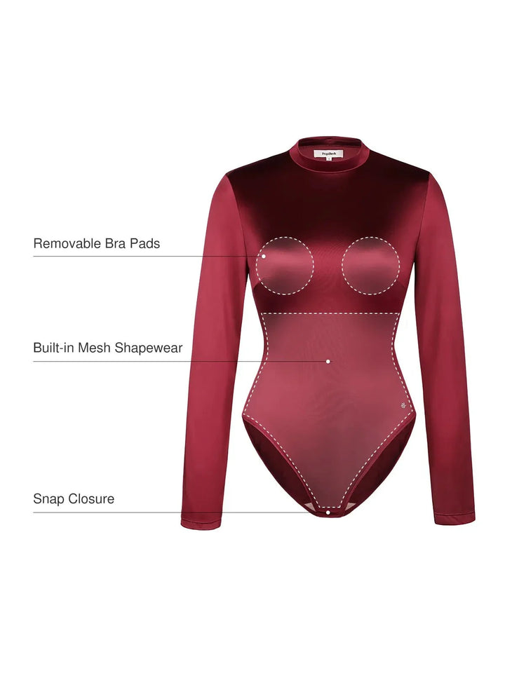 Shapewear Printed High-Waist Tummy-Control Bodysuit - Modefluss