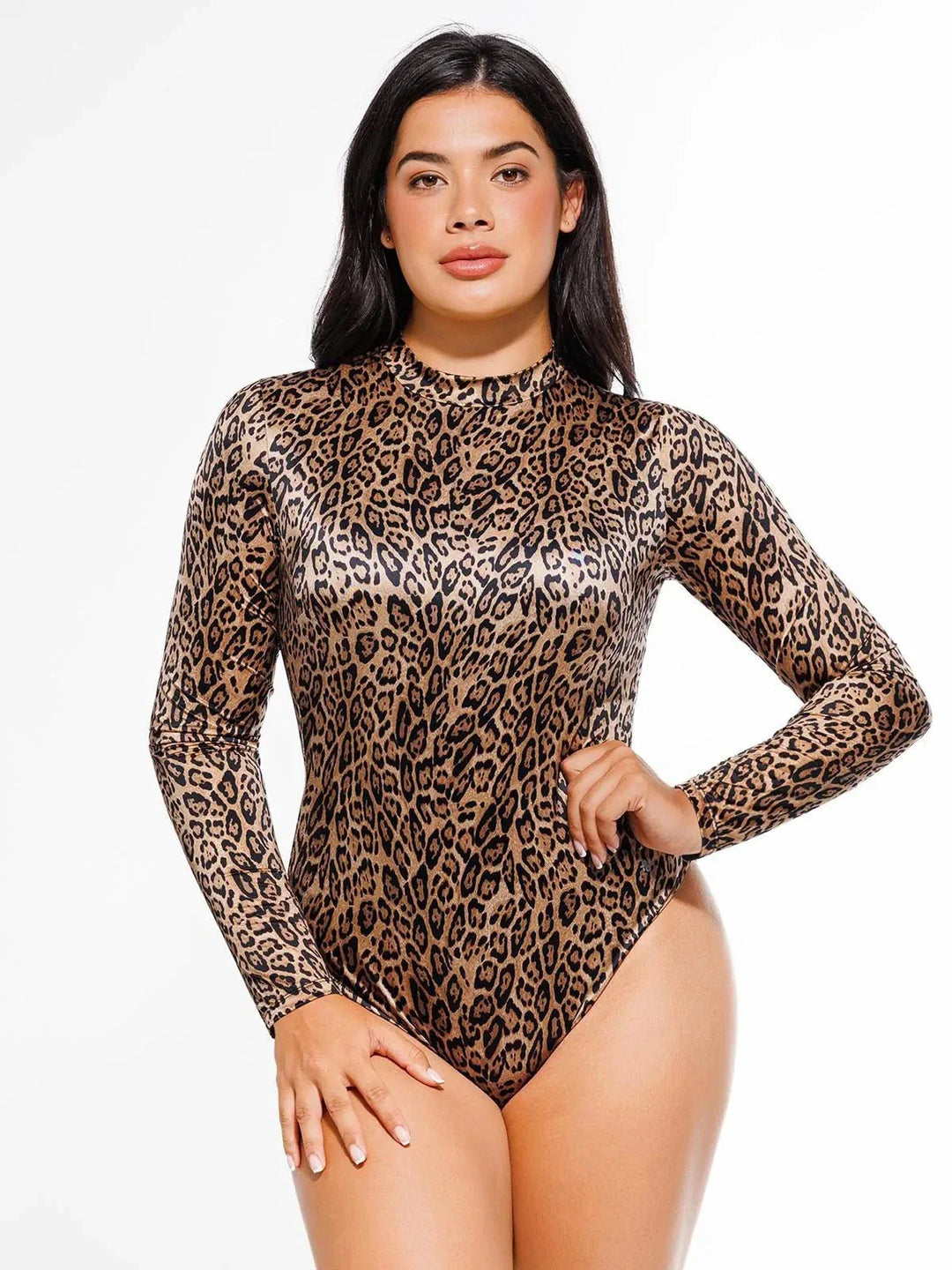Shapewear Printed High-Waist Tummy-Control Bodysuit - Modefluss