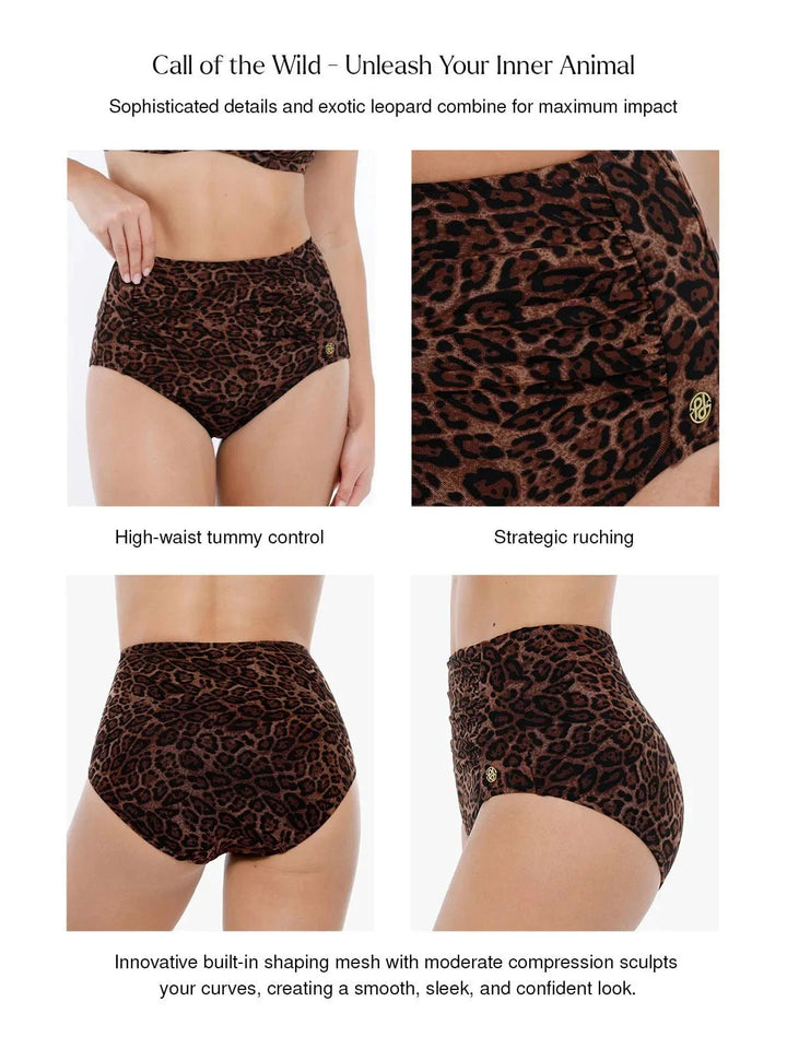 Shapewear Ruched Tummy Control Bikini Brief - Modefluss