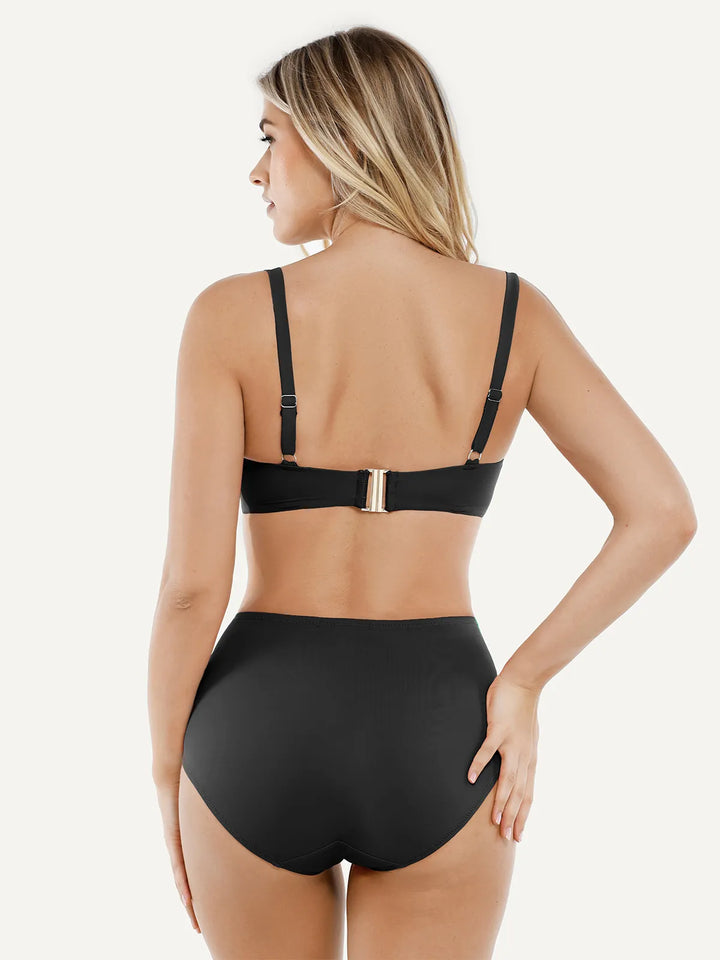 Shapewear Ruched Tummy Control Bikini Set - Modefluss