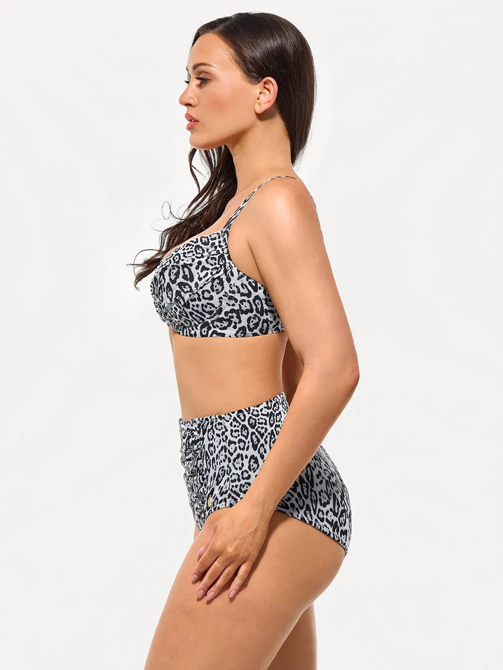 Shapewear Ruched Tummy Control Bikini Set - Modefluss