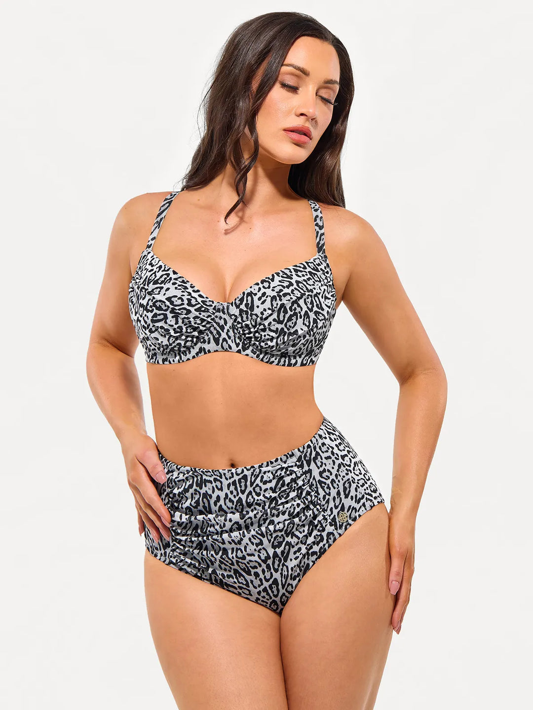 Shapewear Ruched Tummy Control Bikini Set - Modefluss