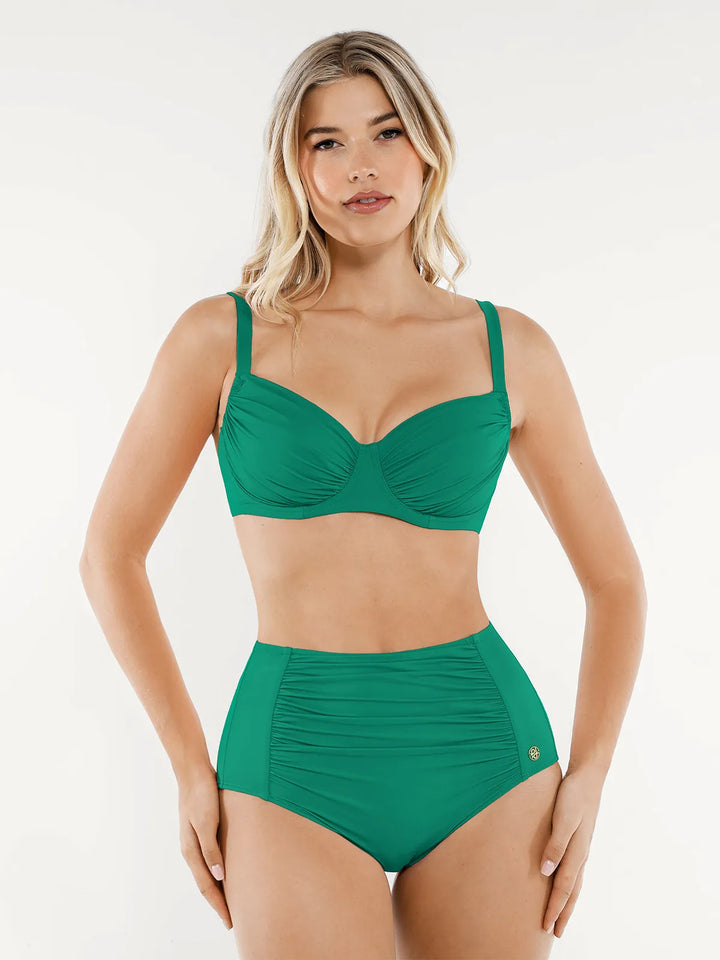 Shapewear Ruched Tummy Control Bikini Set - Modefluss