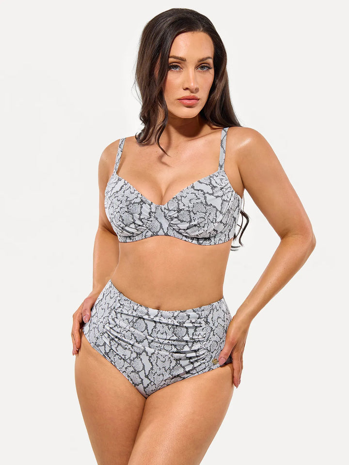 Shapewear Ruched Tummy Control Bikini Set - Modefluss