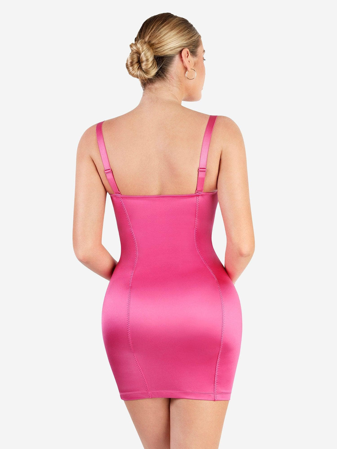 Shapewear Scuplting Satin Bustier Mini Dress - Modefluss