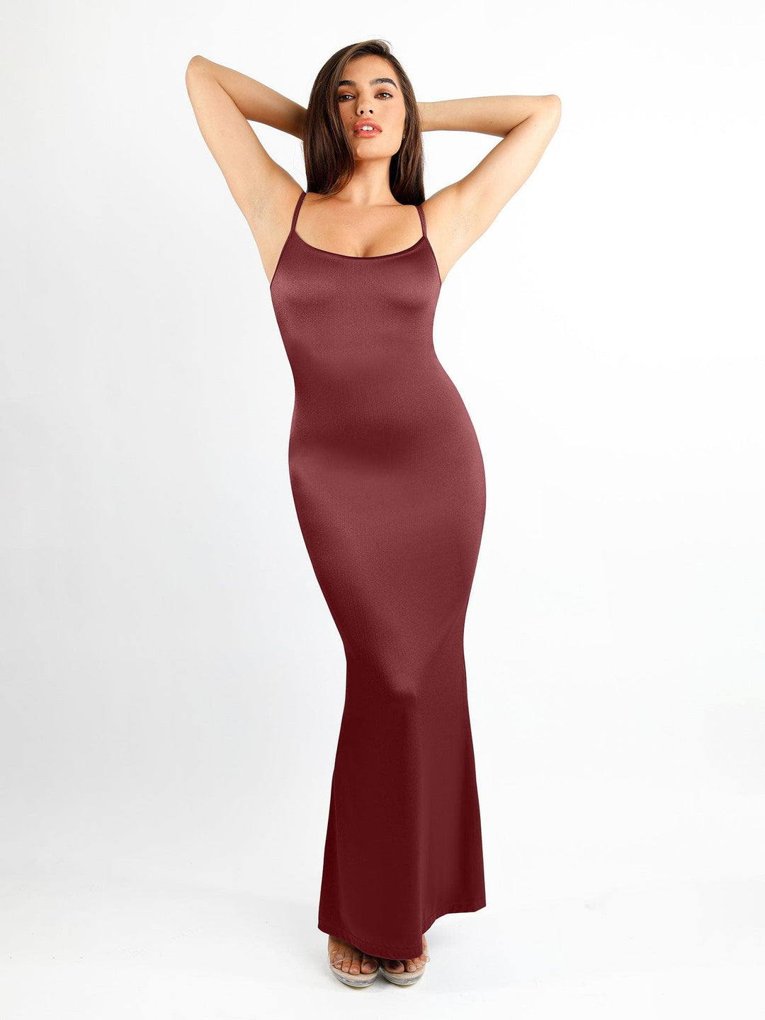 Shapewear Shine Slimming Tummy Control Maxi Slip Dress - Modefluss