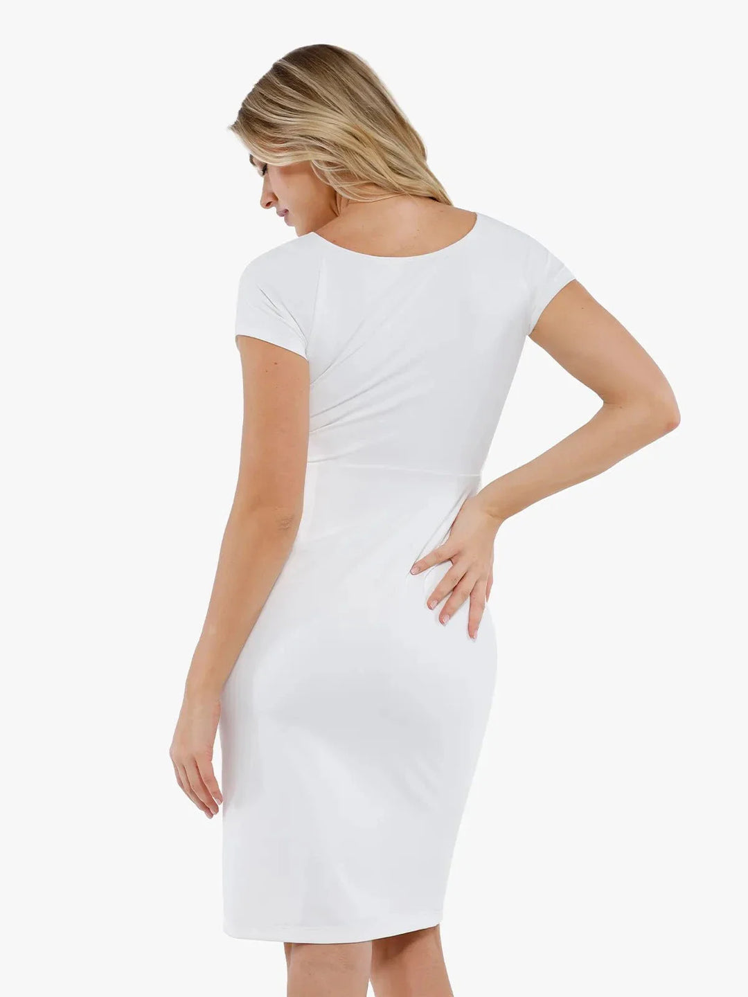 Shapewear Short Sleeve Perfect Form Sheath Dress - Modefluss