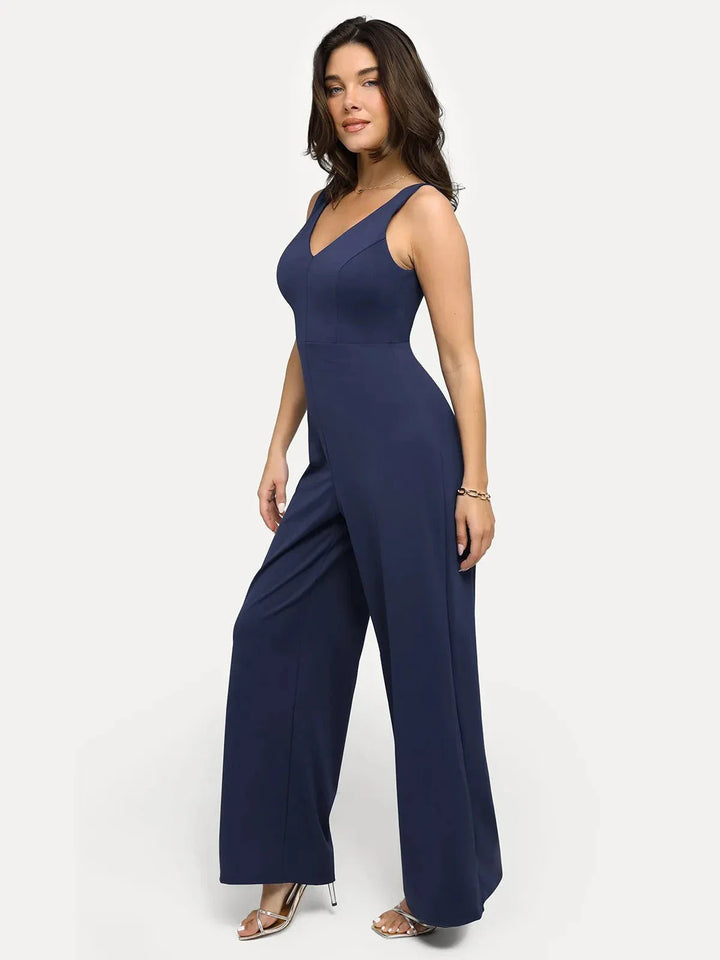 Shapewear Slimming Wide-Leg Jumpsuit - Modefluss