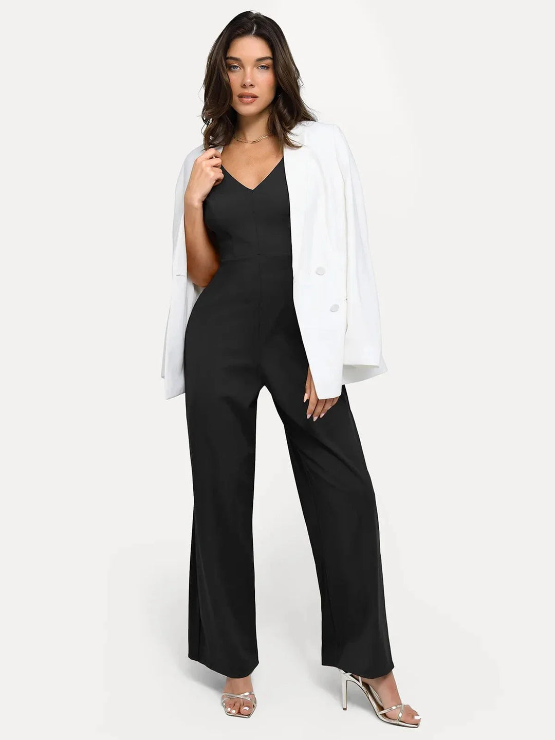 Shapewear Slimming Wide-Leg Jumpsuit - Modefluss