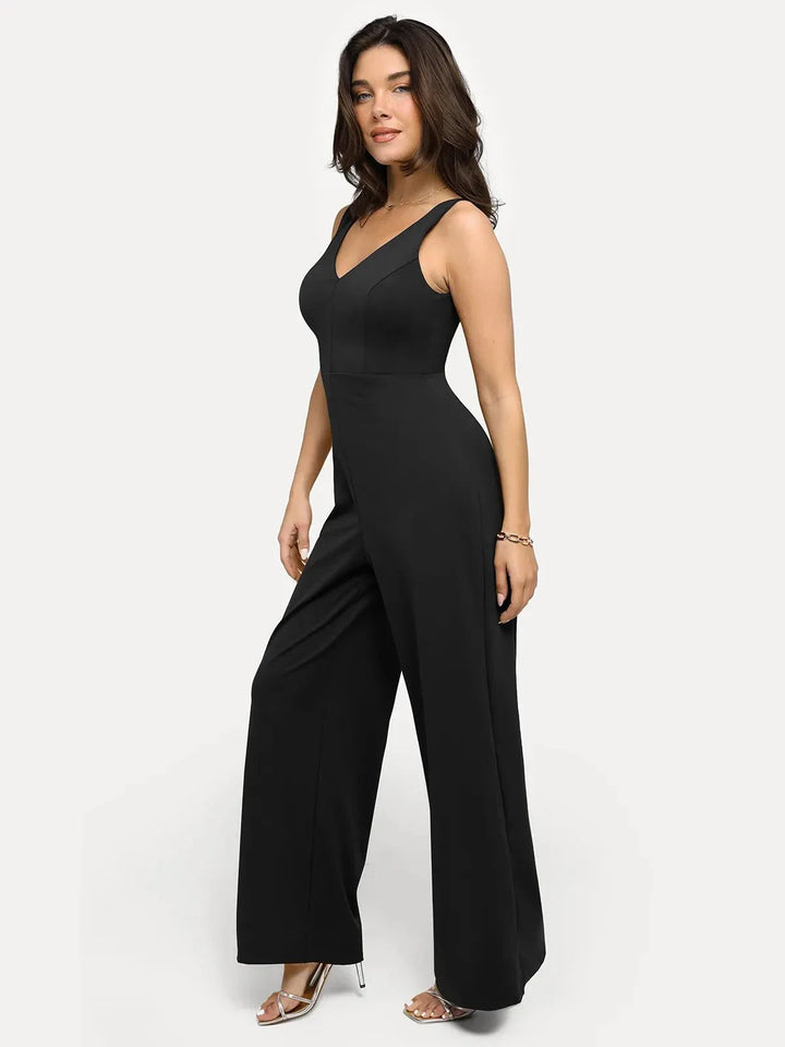Shapewear Slimming Wide-Leg Jumpsuit - Modefluss
