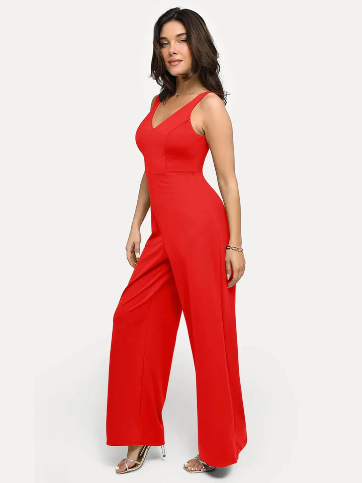 Shapewear Slimming Wide-Leg Jumpsuit - Modefluss