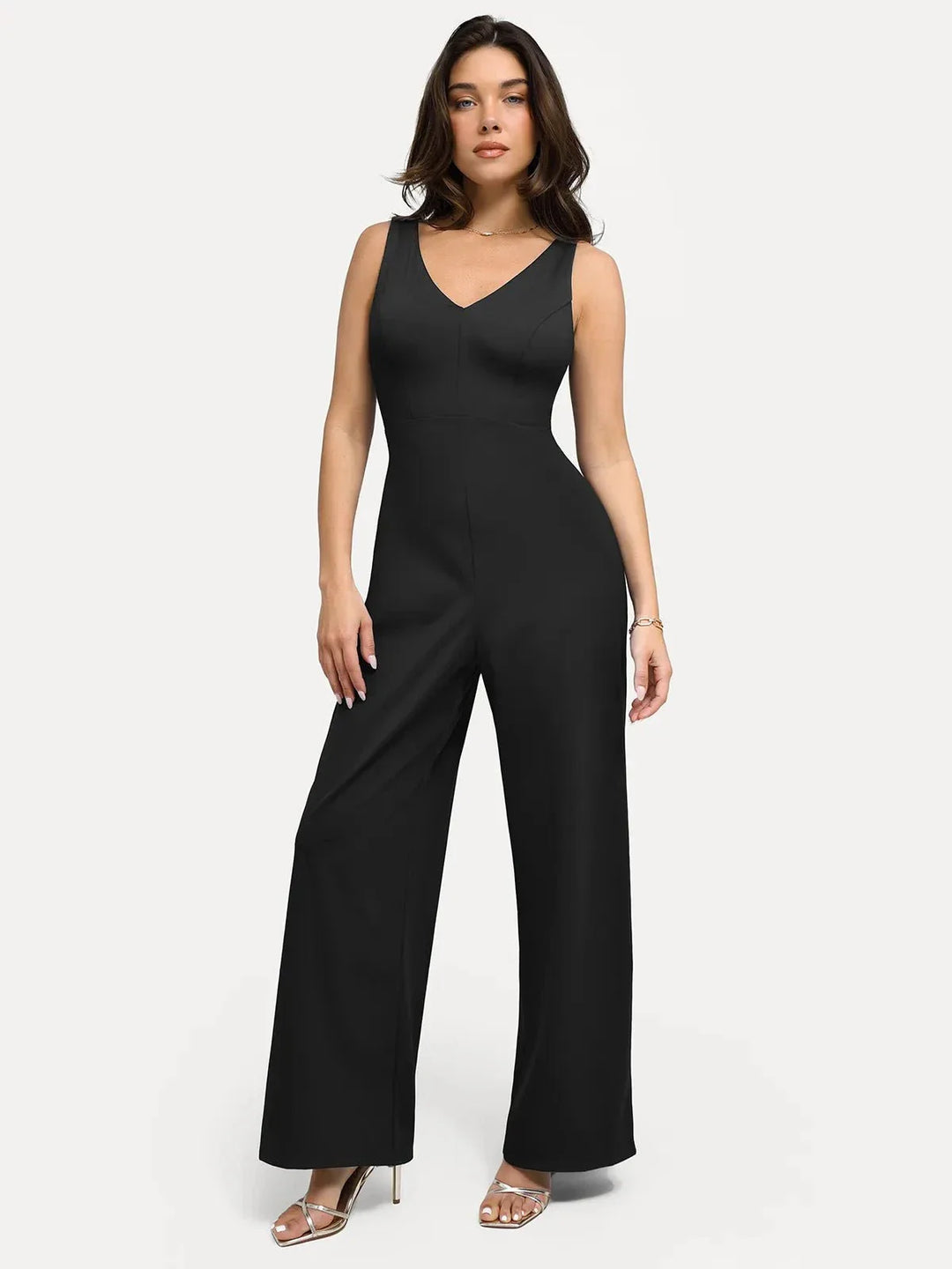 Shapewear Slimming Wide-Leg Jumpsuit - Modefluss
