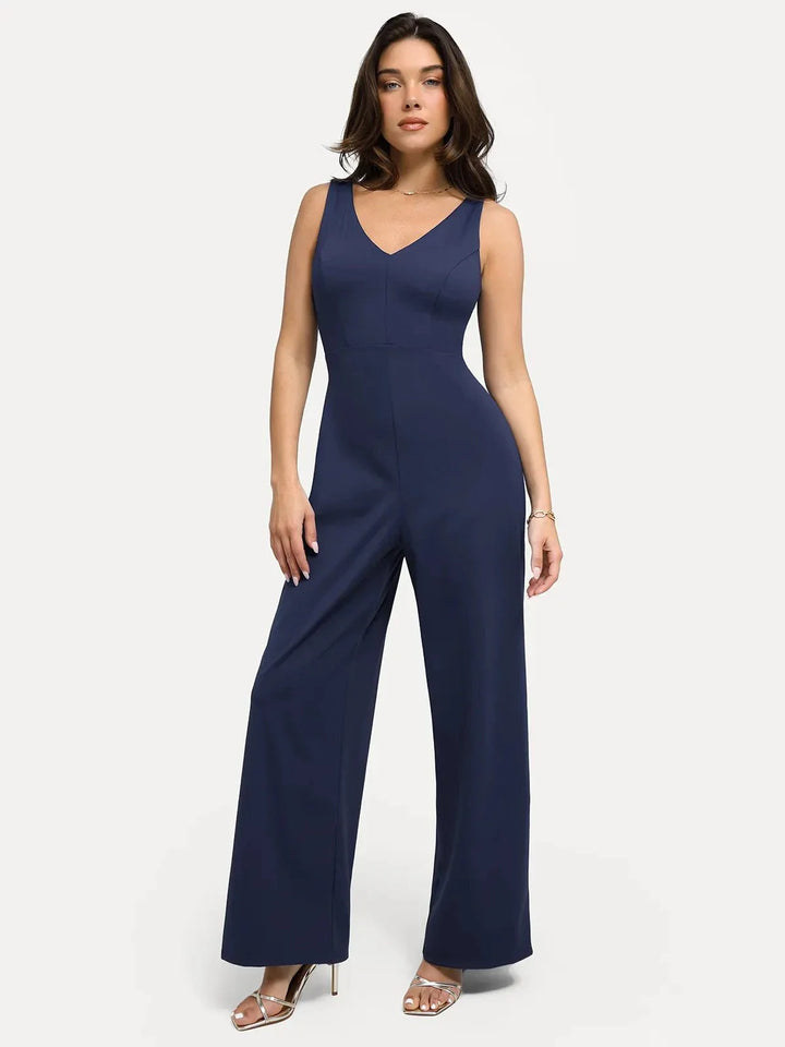 Shapewear Slimming Wide-Leg Jumpsuit - Modefluss