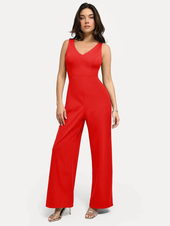 Shapewear Slimming Wide-Leg Jumpsuit - Modefluss