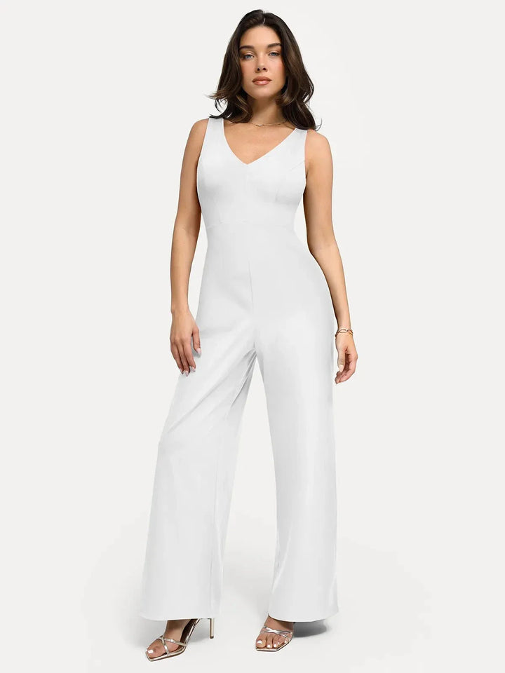Shapewear Slimming Wide-Leg Jumpsuit - Modefluss
