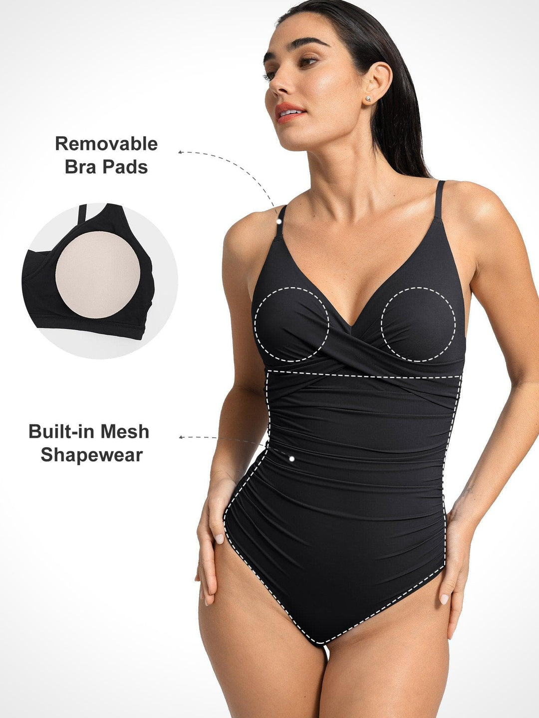 Shapewear Solid Sculpting One-Piece Swimsuit