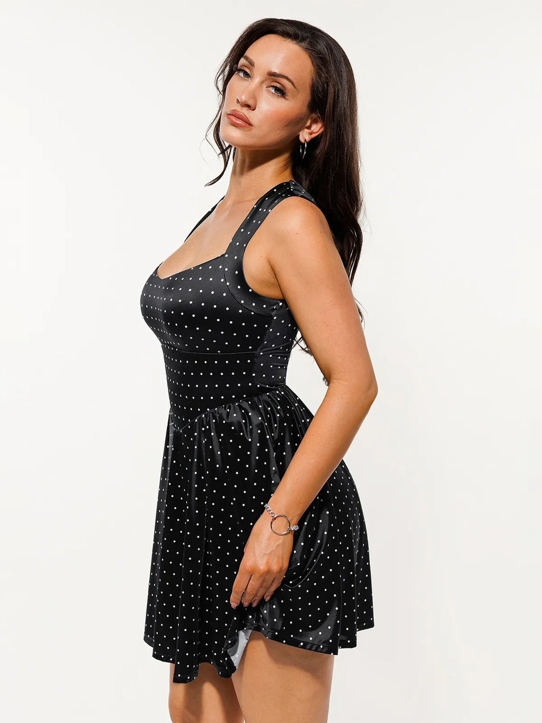 Shapewear Sweetheart Neckline Fit & Flare Mini Dress - Modefluss