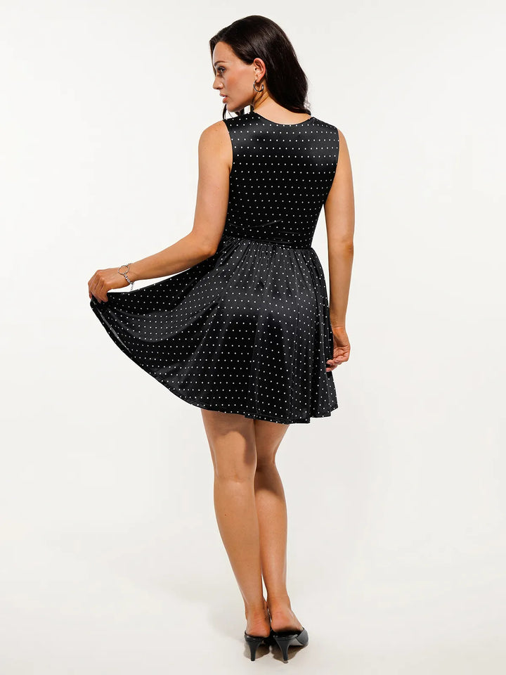 Shapewear Sweetheart Neckline Fit & Flare Mini Dress - Modefluss