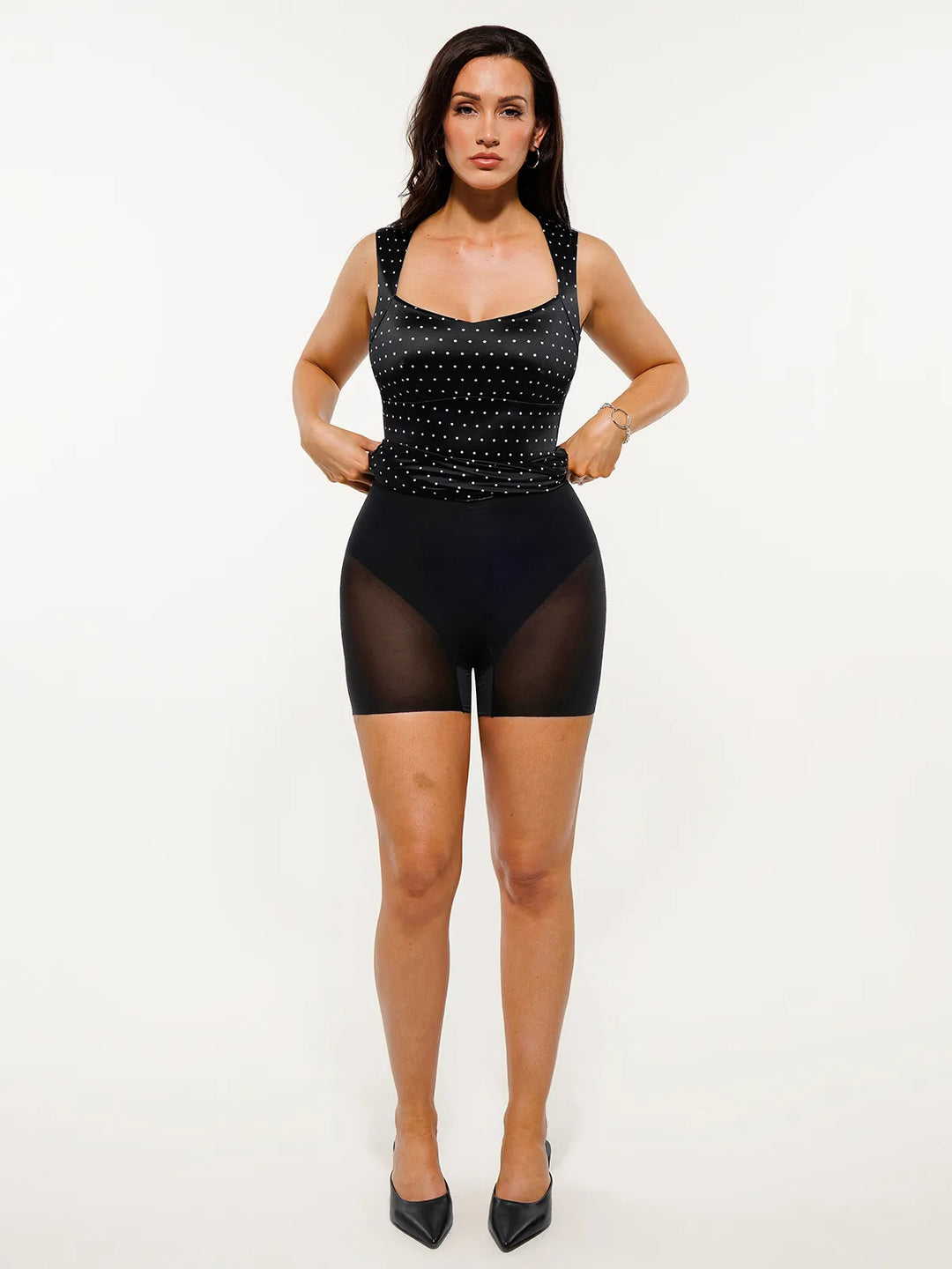 Shapewear Sweetheart Neckline Fit & Flare Mini Dress - Modefluss