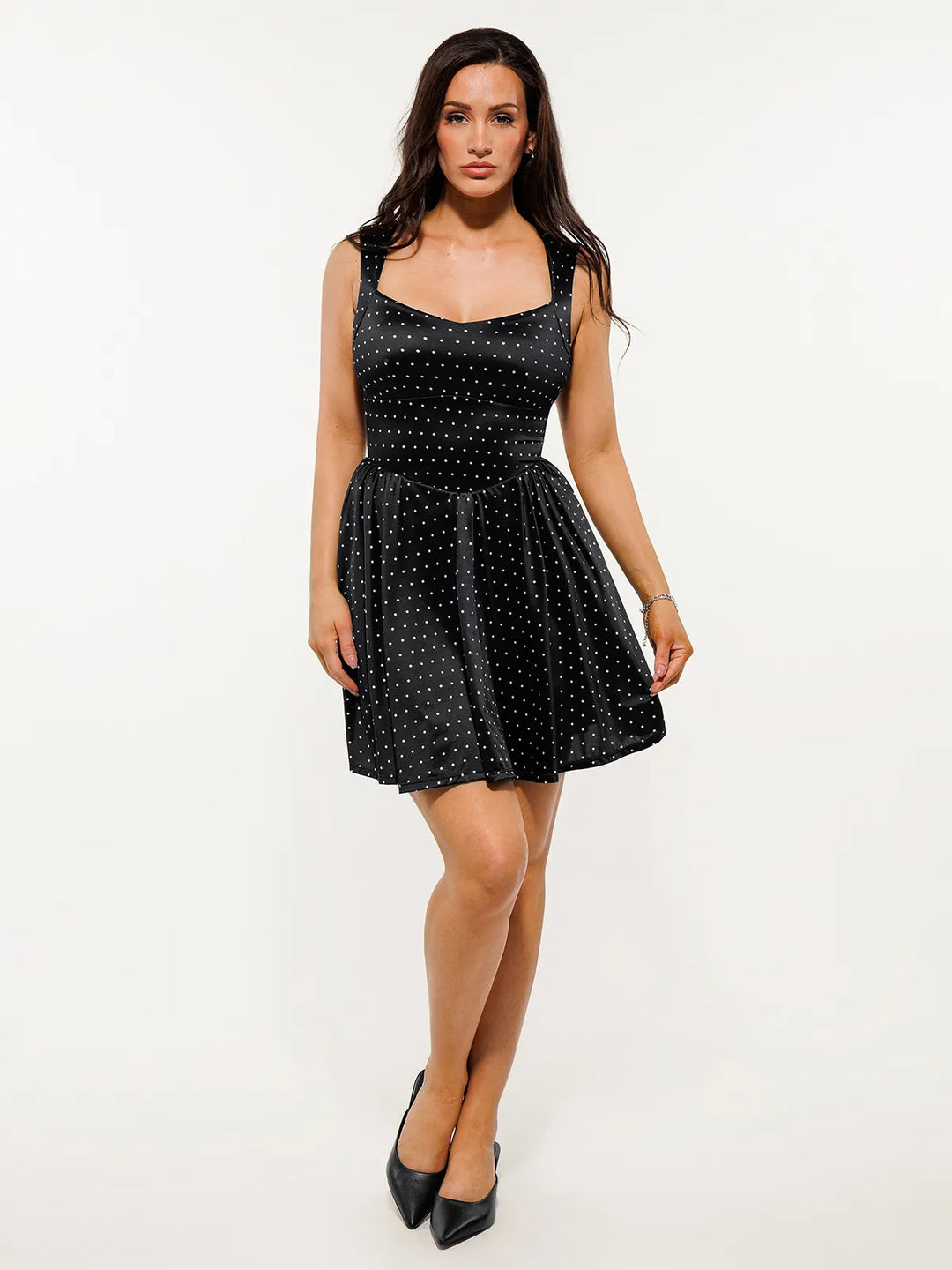 Shapewear Sweetheart Neckline Fit & Flare Mini Dress - Modefluss