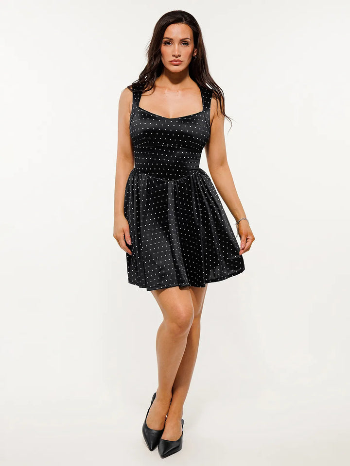 Shapewear Sweetheart Neckline Fit & Flare Mini Dress - Modefluss
