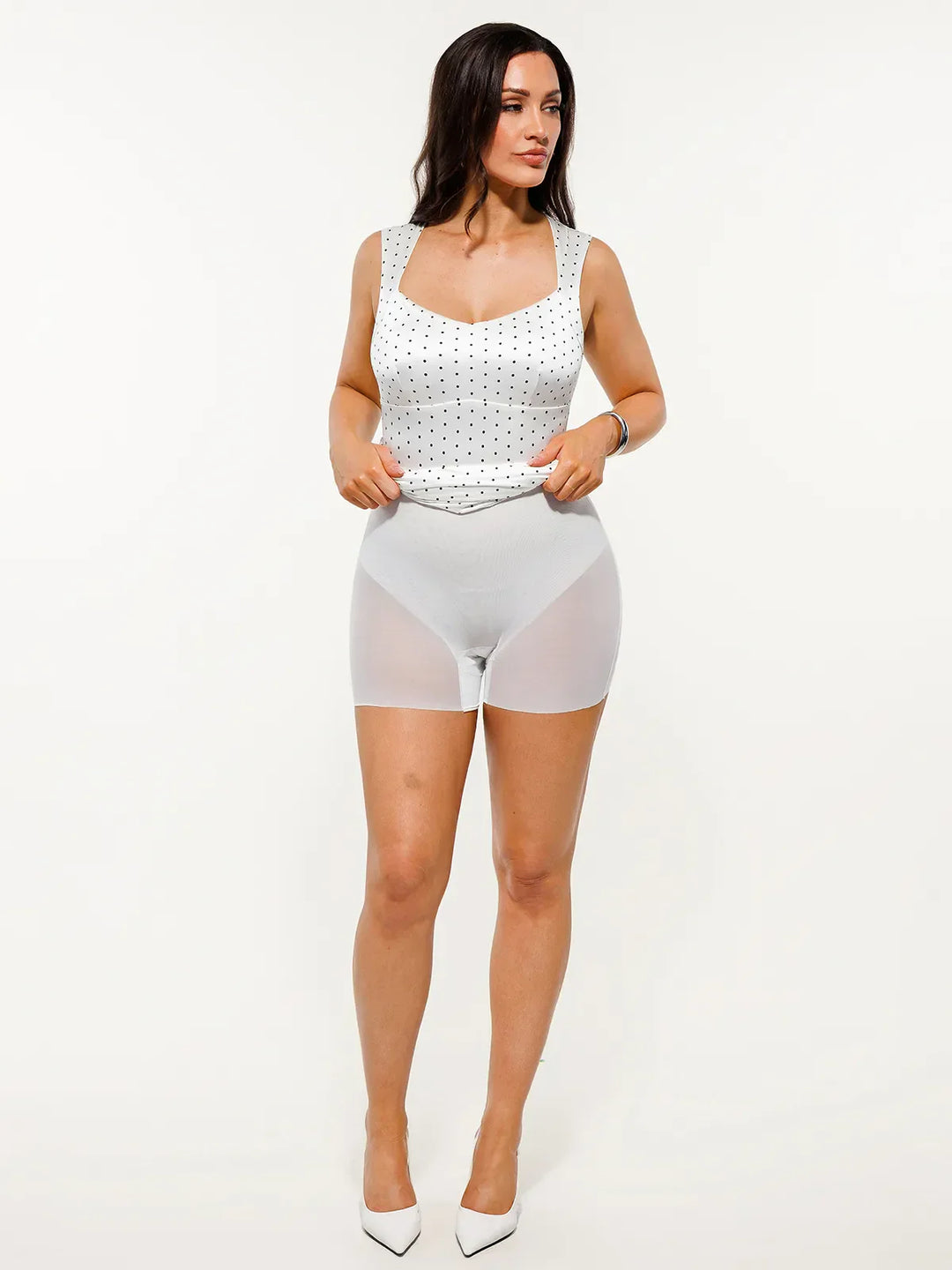 Shapewear Sweetheart Neckline Fit & Flare Mini Dress - Modefluss