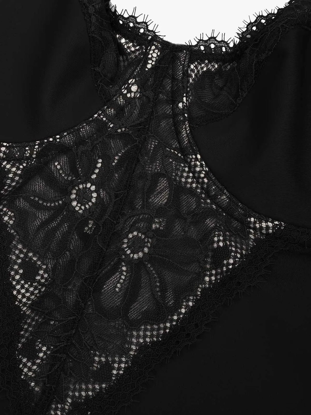 Shapewear Tummy Control Lace Inset Midi Dress - Modefluss