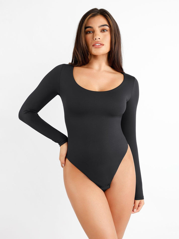 Body sculptant à encolure dégagée CloudSense Shapewear