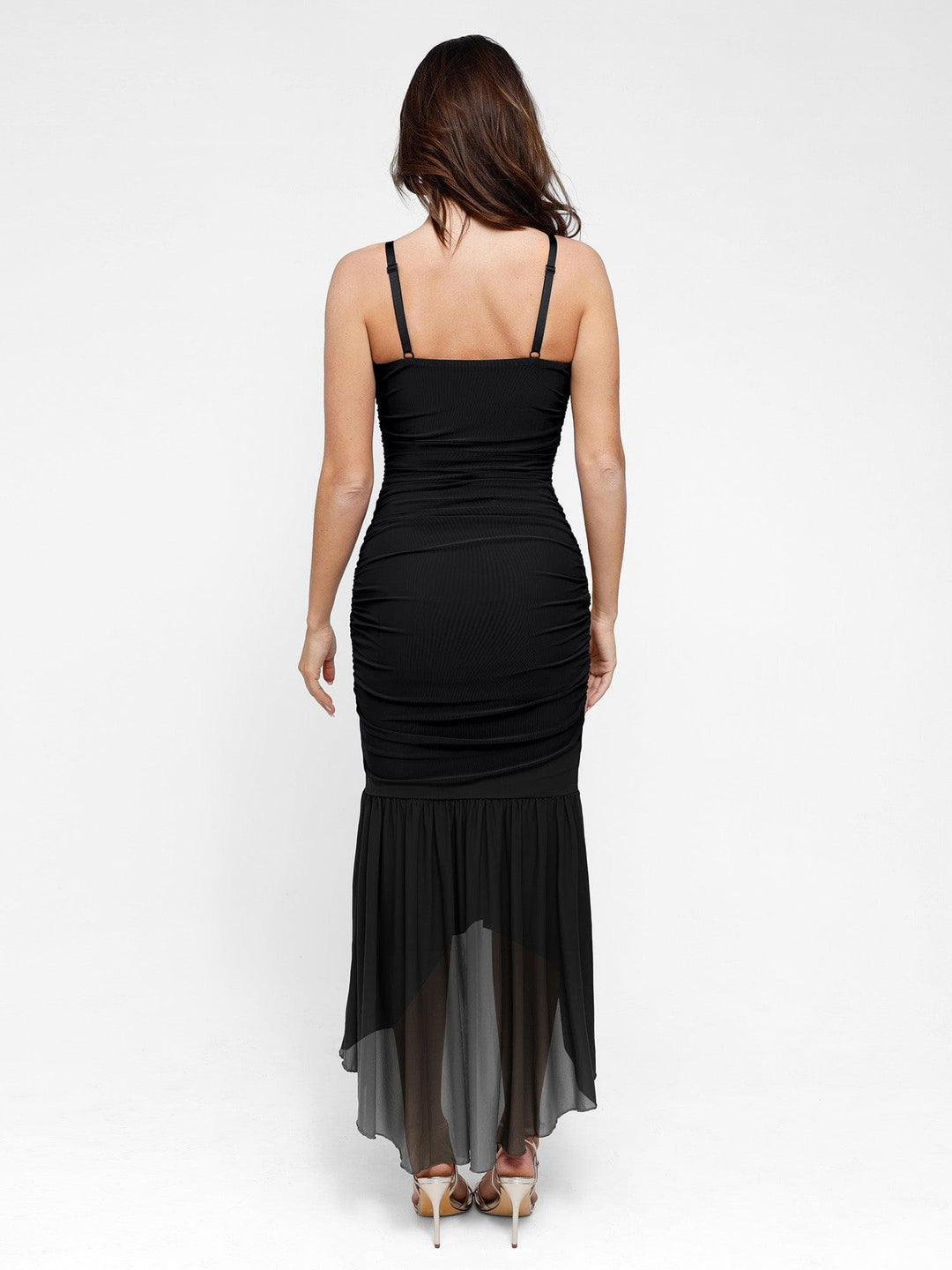 Shapewear Bluetag Cooling Ruched Mesh Bodycon Maxi Dress - Modefluss