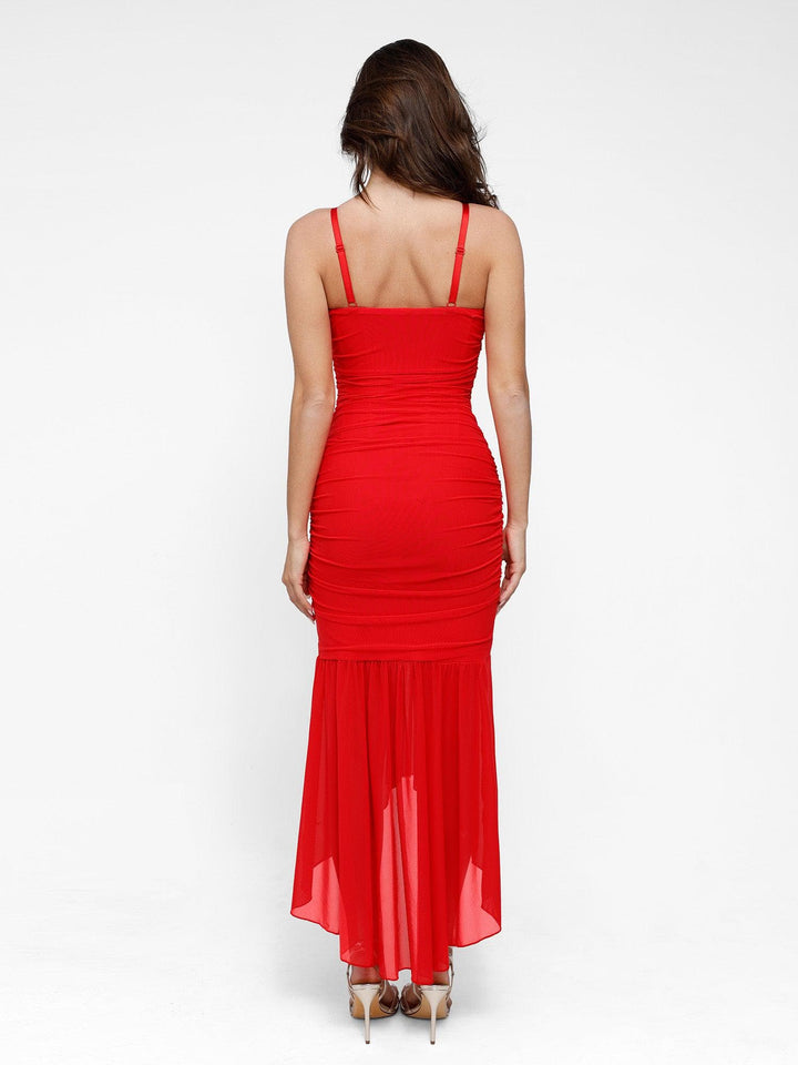 Shapewear Bluetag Cooling Ruched Mesh Bodycon Maxi Dress - Modefluss