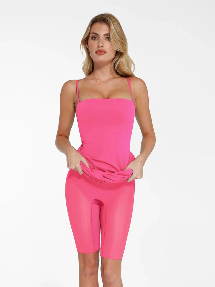 Bluetag Cooling Shapewear Slimming Midi Tube Dress - Modefluss