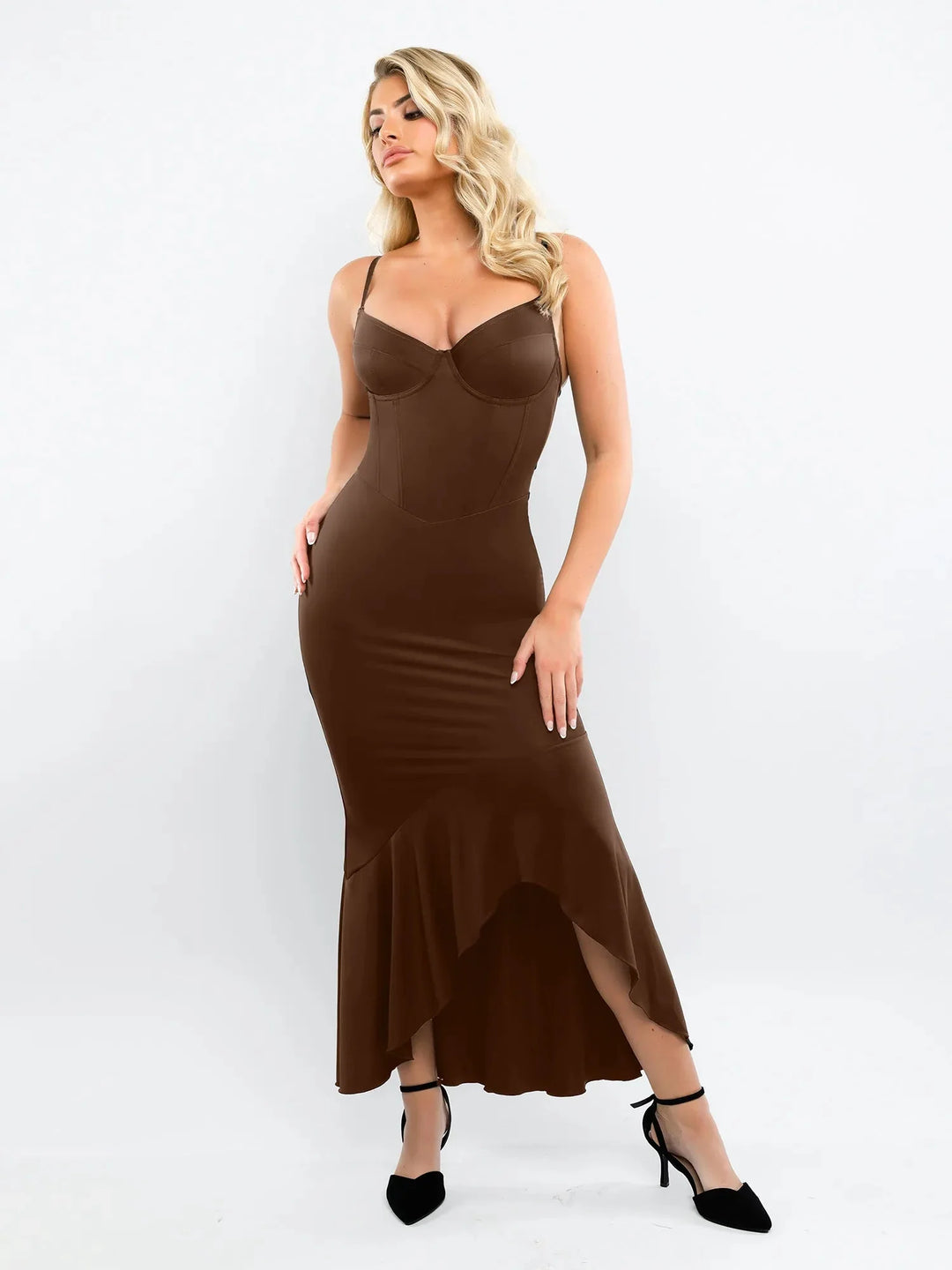 Shapewear Hourglass Corset Mermaid Maxi Dress - Modefluss