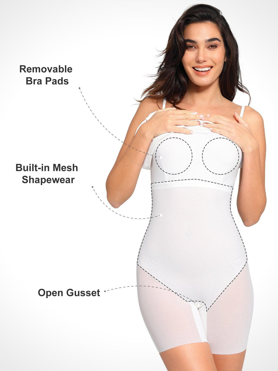 Shapewear Slimming Midi Dress and Sheer Mesh Overlay Set - Modefluss