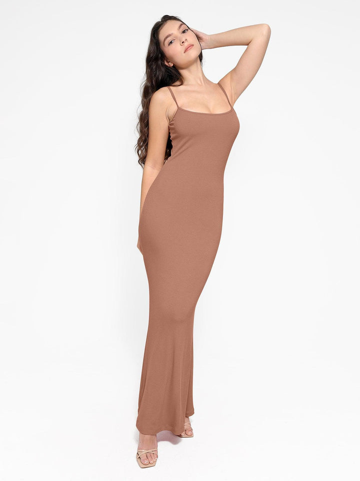 Shapewear Modal Slimming Maxi Slip Dress - Modefluss