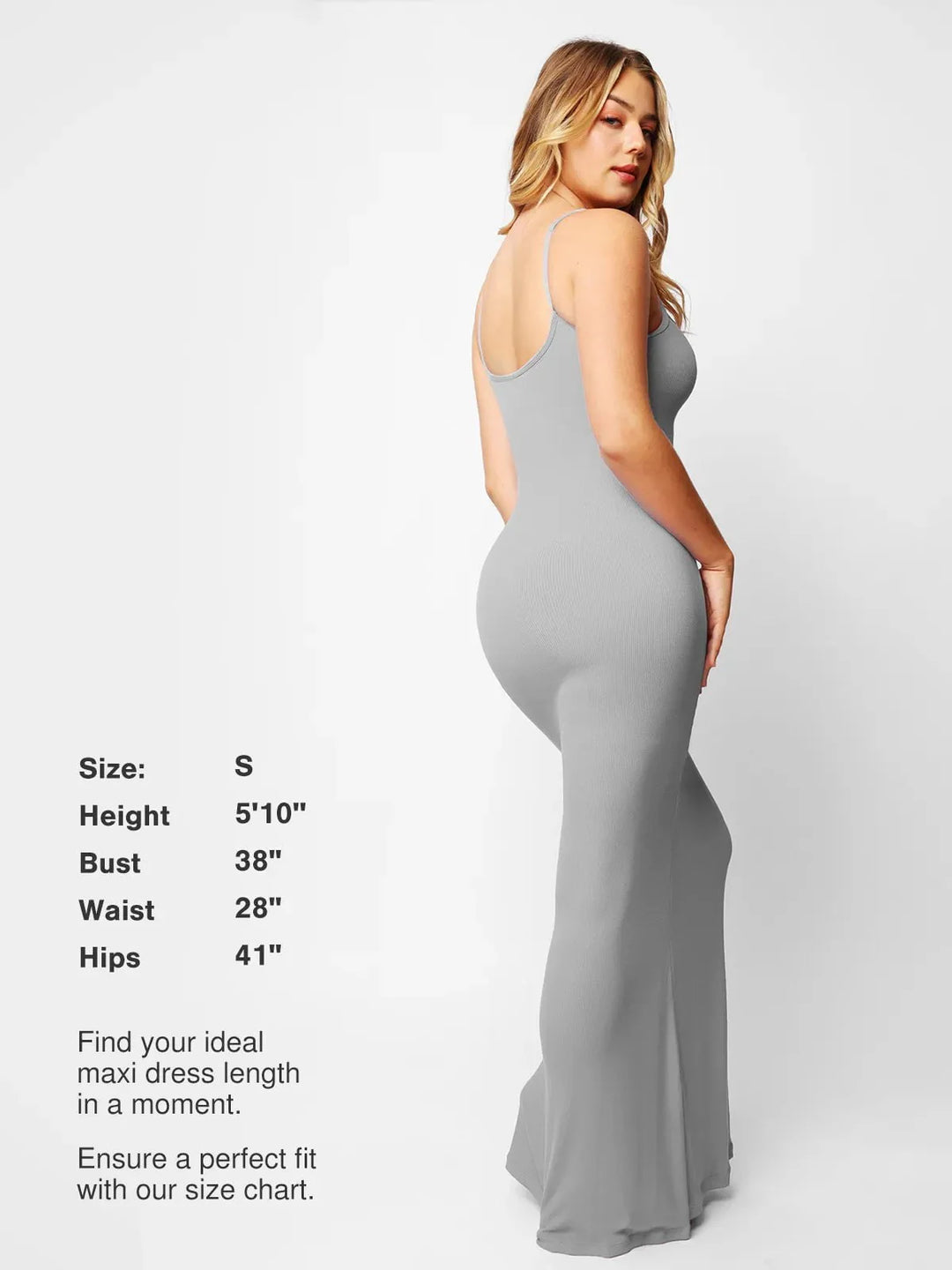 Shapewear Modal Slimming Maxi Slip Dress - Modefluss