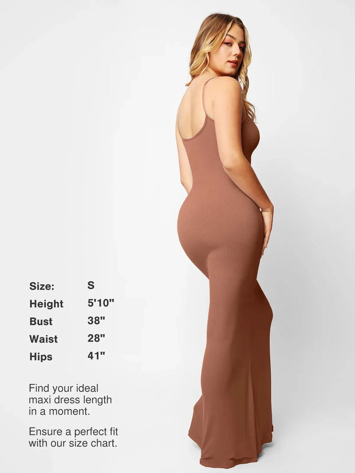 Shapewear Modal Slimming Maxi Slip Dress - Modefluss