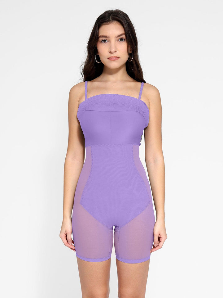 Shapewear Solid Modal Butt Lift Mini Slip Dress - Modefluss