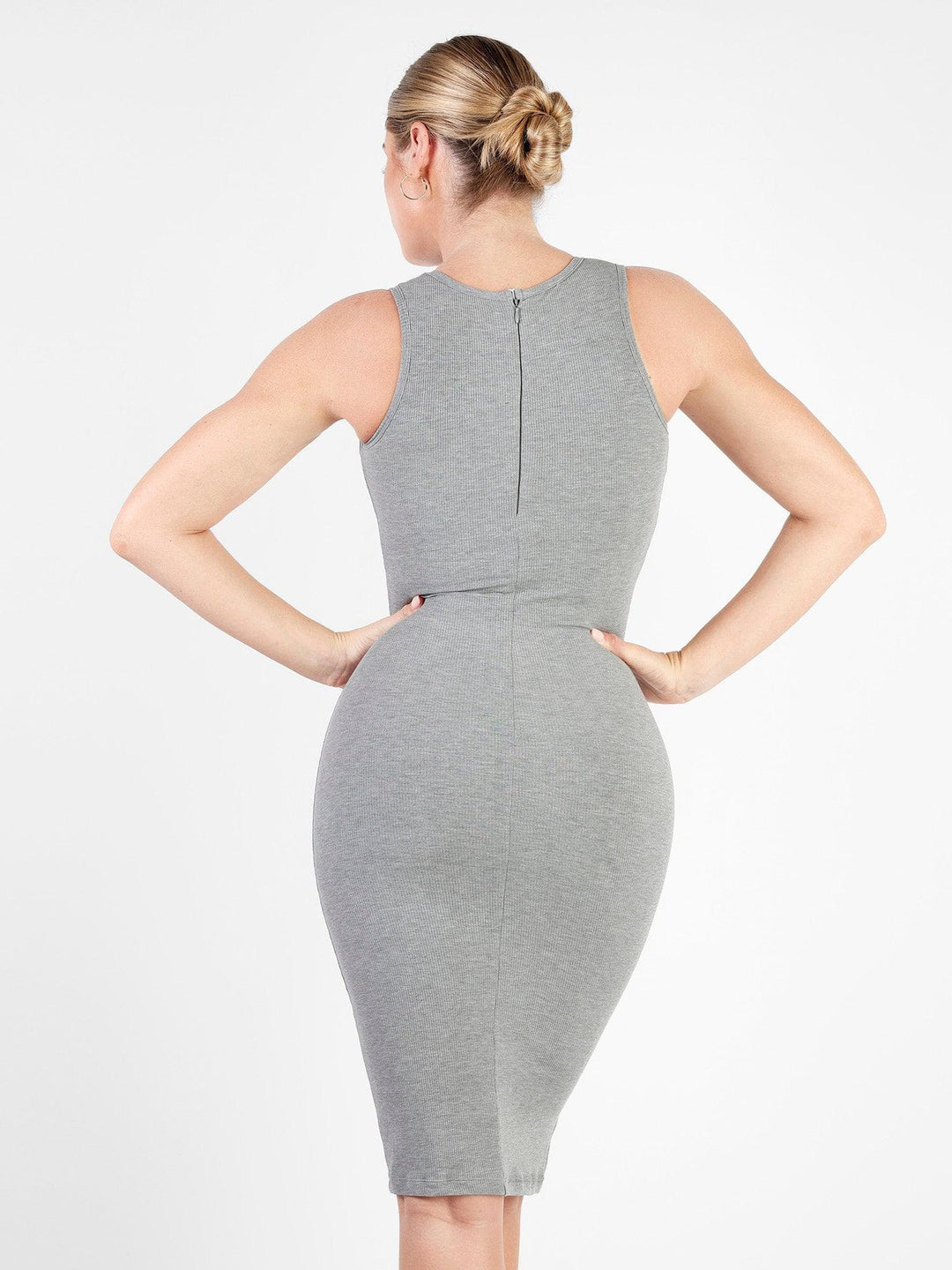 Shapewear Modal Tummy Control Midi Dress - Modefluss