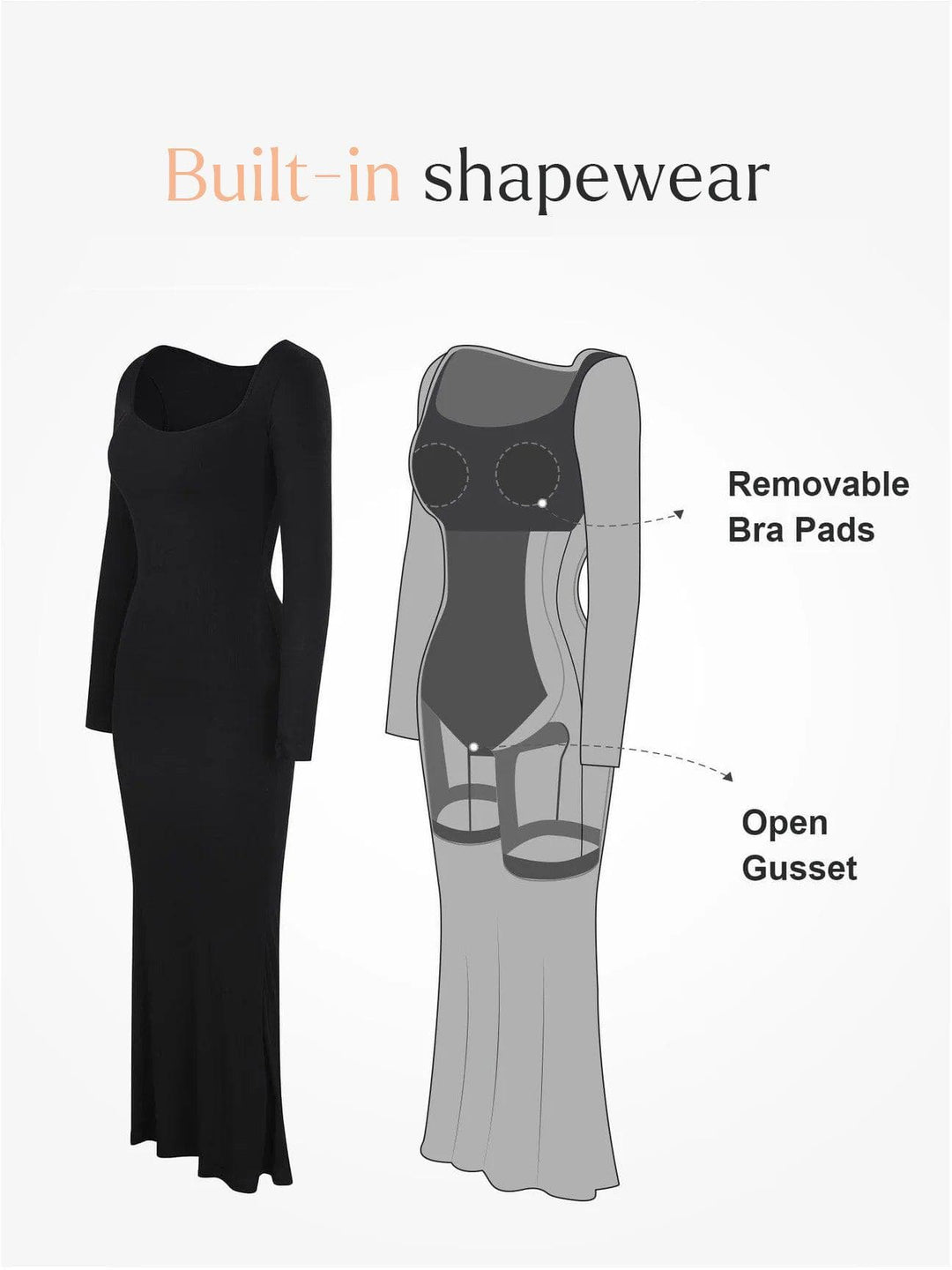 Shapewear Slimming Modal Dresses - Modefluss