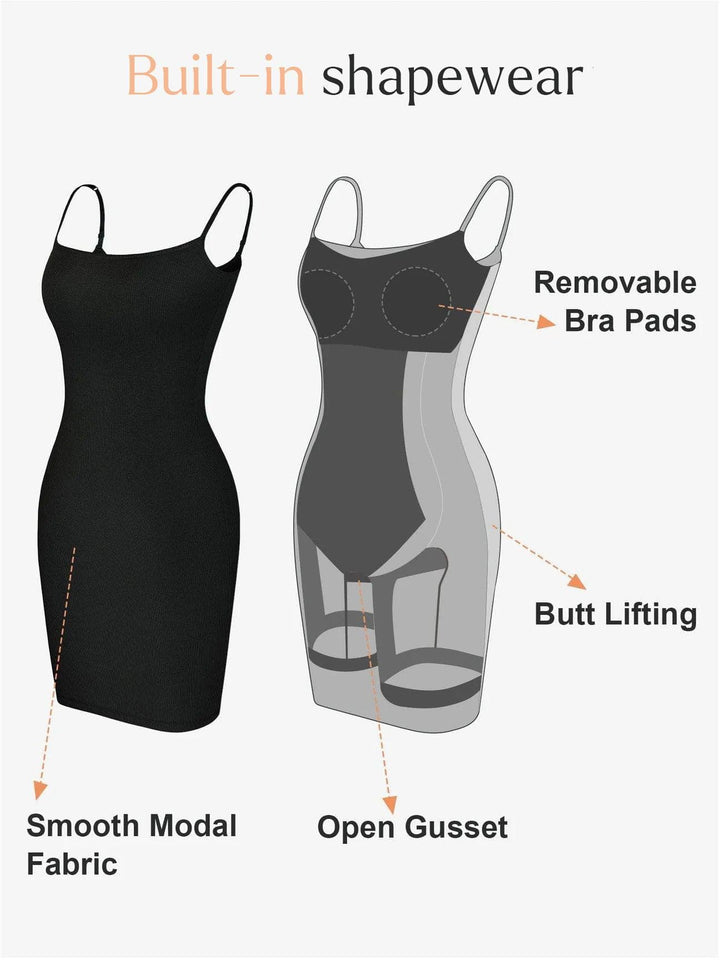 Shapewear Soft Modal Sculpting Dresses - Modefluss