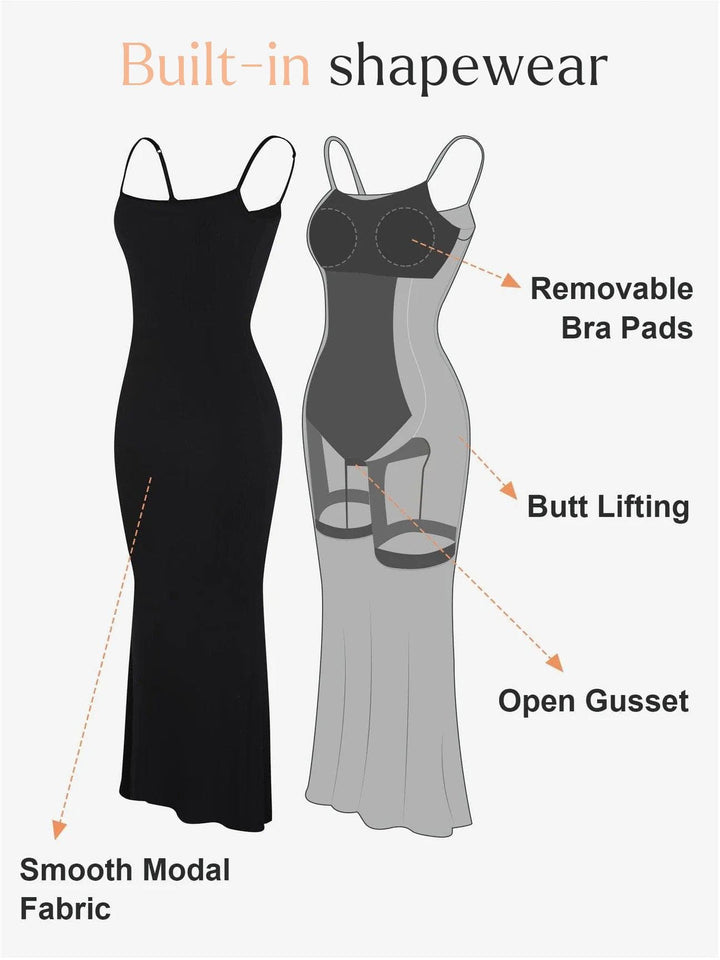Shapewear Soft Modal Sculpting Dresses - Modefluss