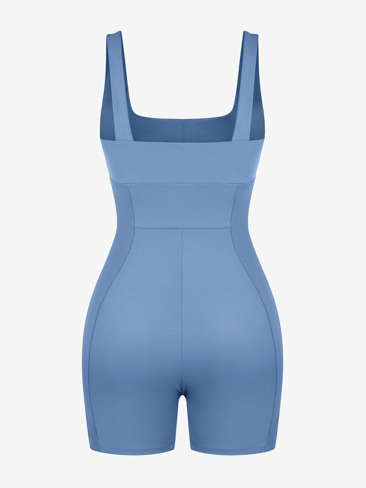 Shapewear Square Neck Strappy Romper - Modefluss
